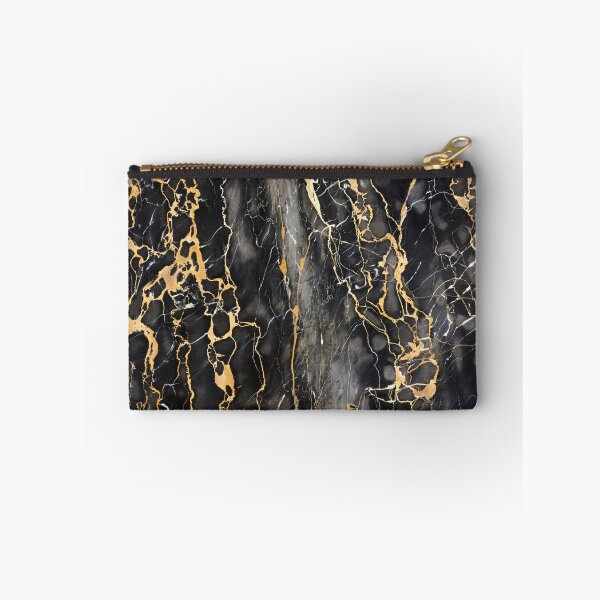 Item preview, Black + Gold Marble Stone Classic Stylish Abstract Modern Artwork designed and sold by EscapistDecor.