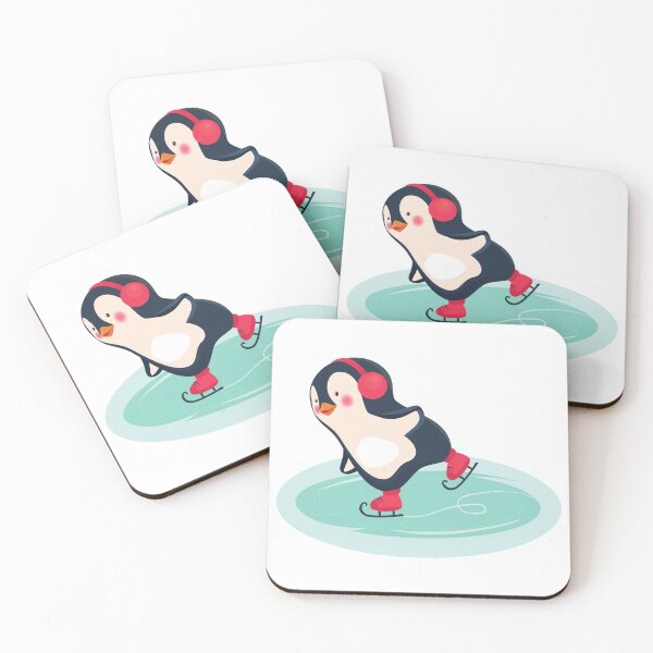 Item preview, Cute Penguin Ice Skating Winter Sports Adventure designed and sold by treasure-crafts.