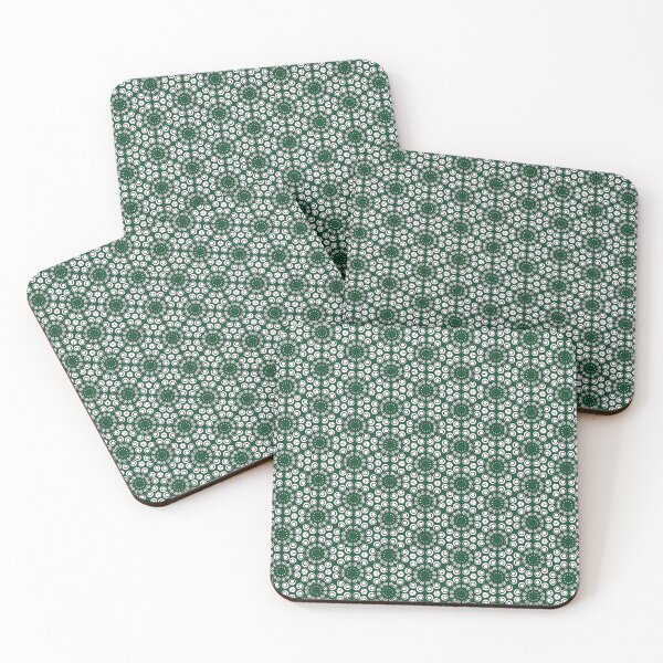 Item preview, Cuboid Iso Circles Festive Pattern Green designed and sold by NoMatterLab.