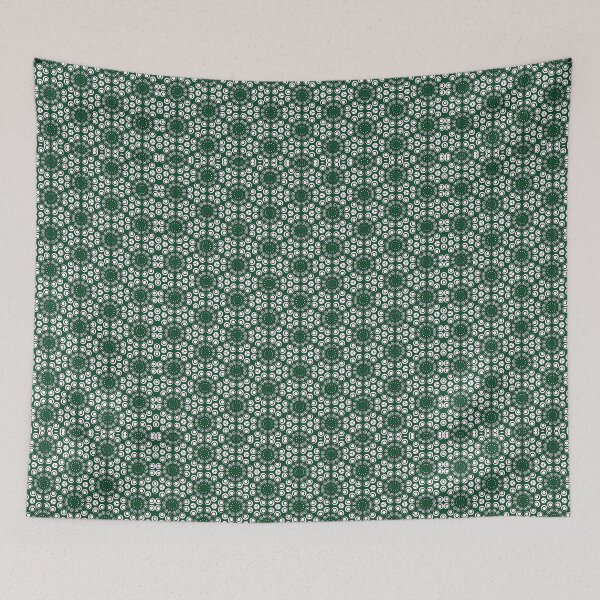 Item preview, Cuboid Iso Circles Festive Pattern Green designed and sold by NoMatterLab.