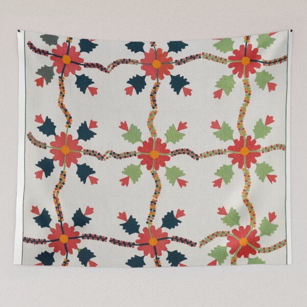 Item preview, Oak Leaf Variant Applique Quilt designed and sold by jwebmarket.