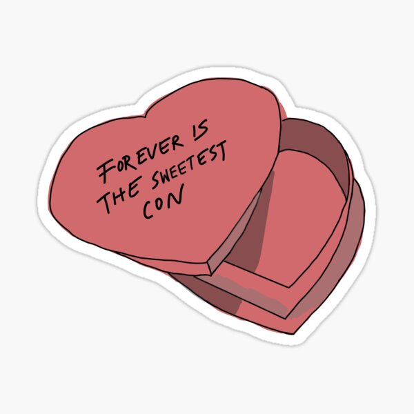 cowboy like me evermore lyrics Sticker for Sale by Kelsey Yin