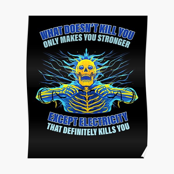 Electrician Electrical Engineer Electricity Quote Poster