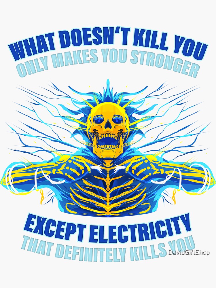 "Electrician Electrical Engineer Electricity Quote" Sticker for Sale by
