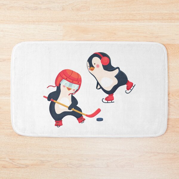 Item preview, Cute Penguin Ice Skating Winter Sports Ice Hockey Adventure designed and sold by treasure-crafts.