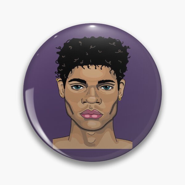 Item preview, Purple earring boy  designed and sold by nikavdb.