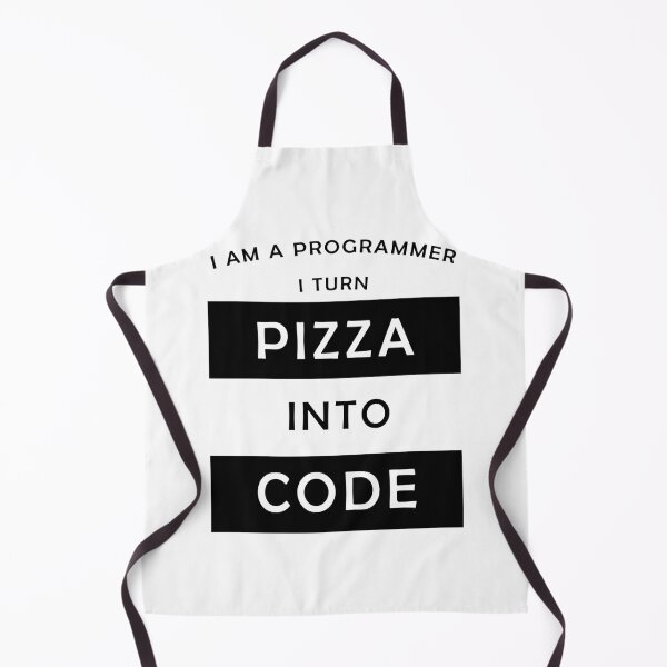 Item preview, I am a progammer, I turn pizza into code designed and sold by svanaerschot.