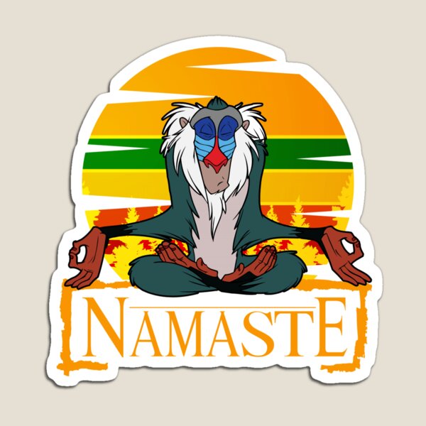 Vista previa del artículo con la obra «Namaste Rafiki Yoga», diseñado y vendido por Fenfox-pr.