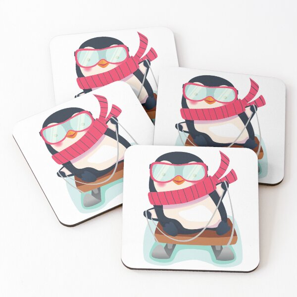 Item preview, Cute Penguin Ice Sledging Winter Sports Adventure designed and sold by treasure-crafts.