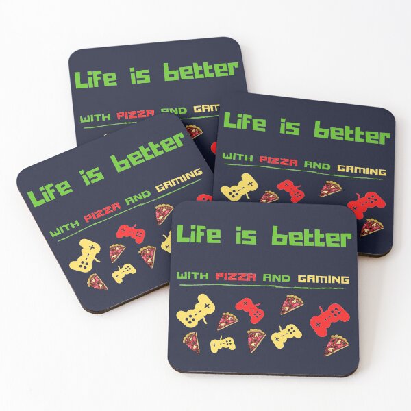 Item preview, Life Is Better With Pizza And Gaming designed and sold by TeesFashion.