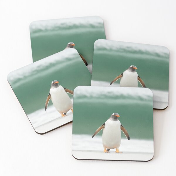 Item preview, Gentoo penguin on a stormy beach designed and sold by dgwildlife.