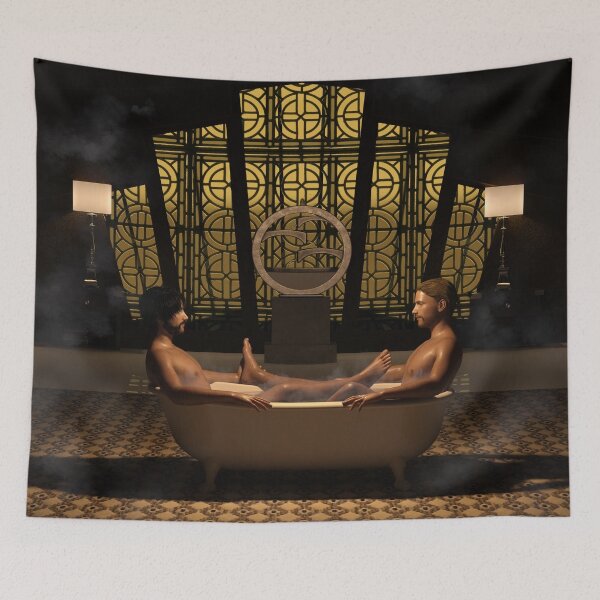 Item preview, Two Men in a Tub designed and sold by RexRedLGBTQ.
