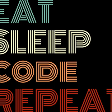 Artwork thumbnail, Eat Sleep Code Repeat Python Programming by Sour Soul