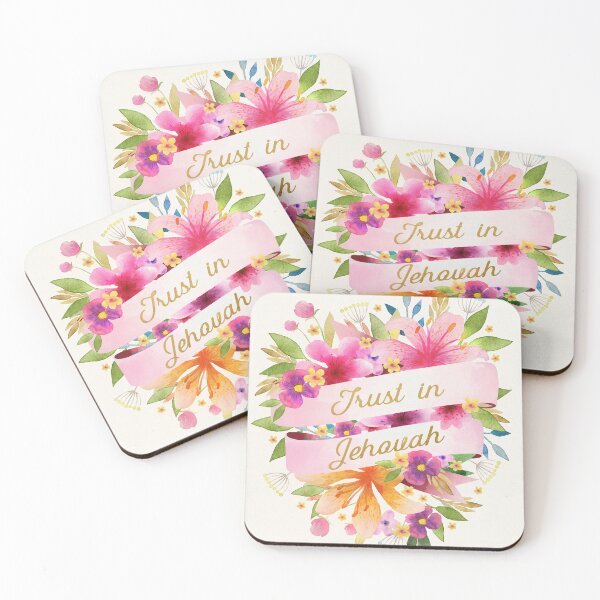 Item preview, TRUST IN JEHOVAH (FLORAL) designed and sold by Paper Bee Gift Shop.