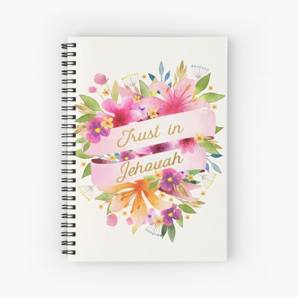 Item preview, TRUST IN JEHOVAH (FLORAL) designed and sold by Paper Bee Gift Shop.