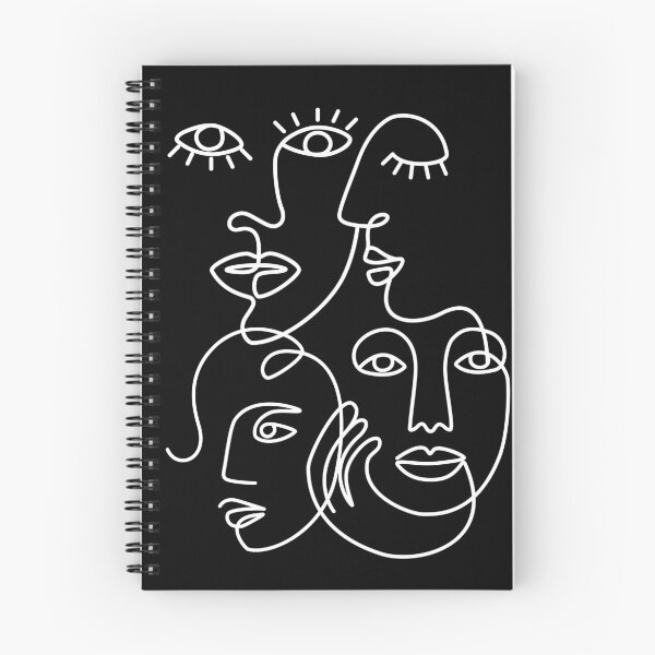 Item preview, 4 Ethnic Women One Line Art Drawing designed and sold by SoccaTamam.