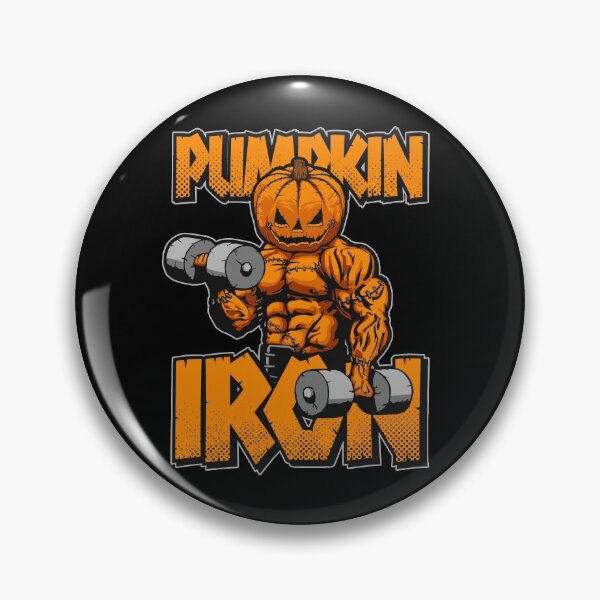 Item preview, Halloween Workout Pumpkin Iron Bodybuilder Fitness designed and sold by GrandeDuc.