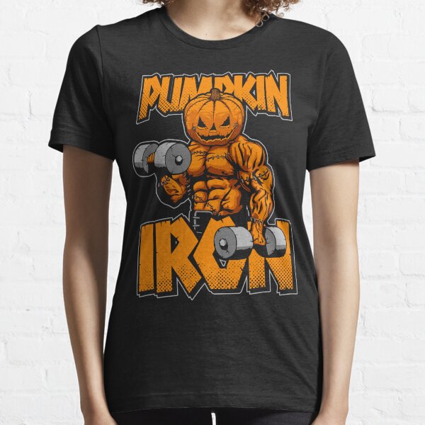 Item preview, Halloween Workout Pumpkin Iron Bodybuilder Fitness designed and sold by GrandeDuc.