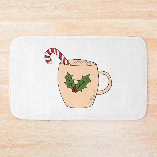 Item preview, winter drink with candy cane and holly designed and sold by gata-iris.