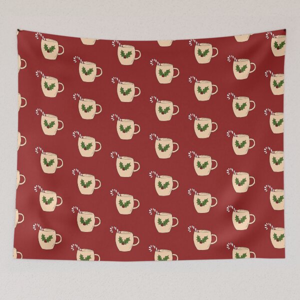 Item preview, winter drink with candy cane and holly designed and sold by gata-iris.