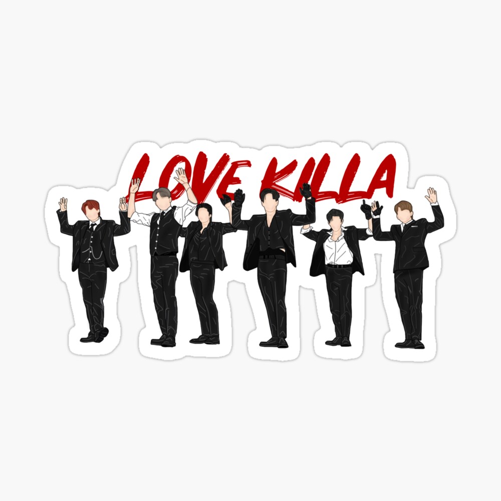 Monsta X - Love Killa Vector Art Sticker for Sale by cinxart