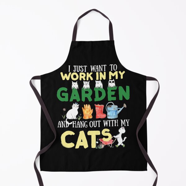 Item preview, I Just Want To Work In My Garden And Hang Out With My Cats designed and sold by TRUMSPEED.