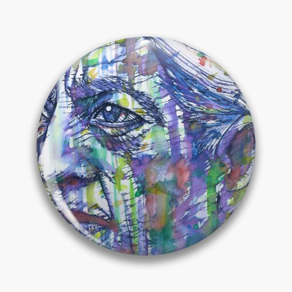 Artikelvorschau, JIDDU KRISHNAMURTI Aquarell- und Tuscheporträt entworfen und verkauft von lautir.