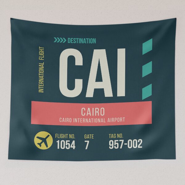 Item preview, Cairo Airport Stylish Luggage Tag (CAI) designed and sold by SLAG-Creative.