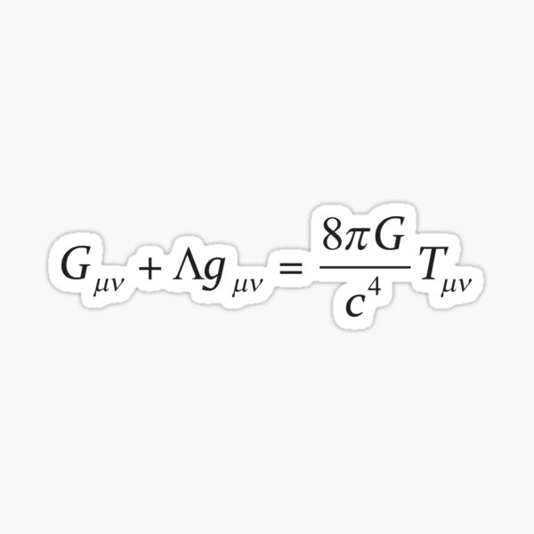 Einstein field equation Sticker