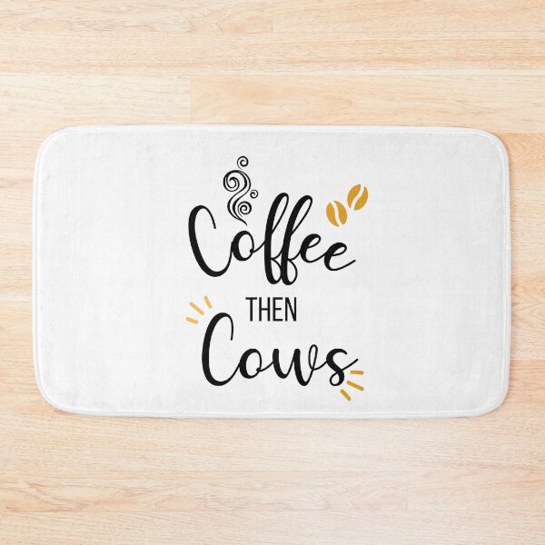 Item preview, Coffee Then Cows Funny designed and sold by The Little Wood Cottage.