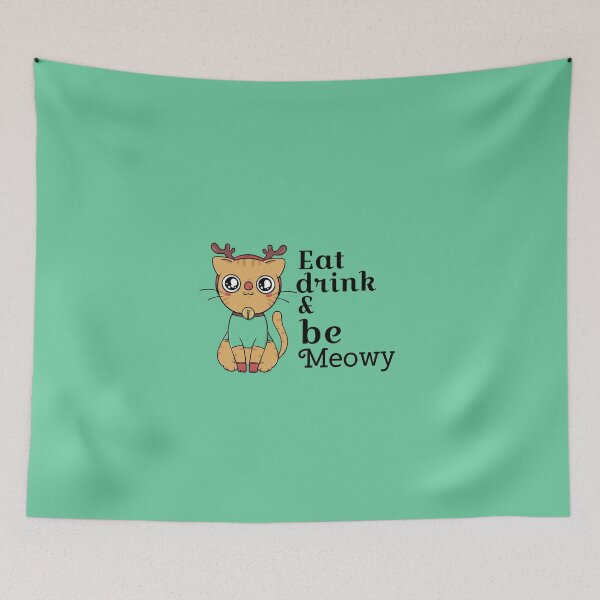 Item preview, eat drink and be meowy designed and sold by LaROSSe.