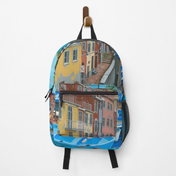 Item preview, Riomaggiore cinque terre coast acrylic painting designed and sold by Debra Dickson.