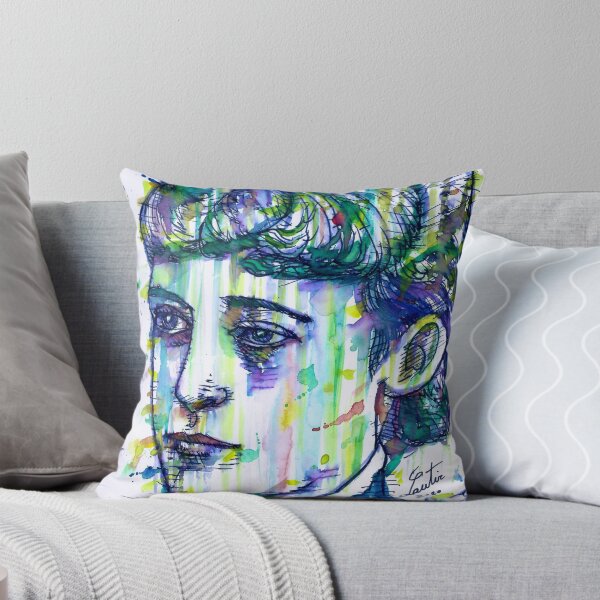 Item preview, EDITH WHARTON watercolor and ink portrait designed and sold by lautir.