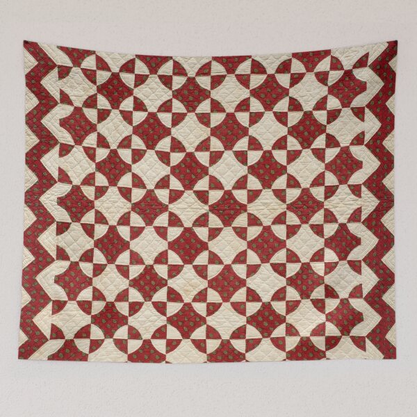 Item preview, Crib Quilt, Mill Wheel pattern designed and sold by jwebmarket.