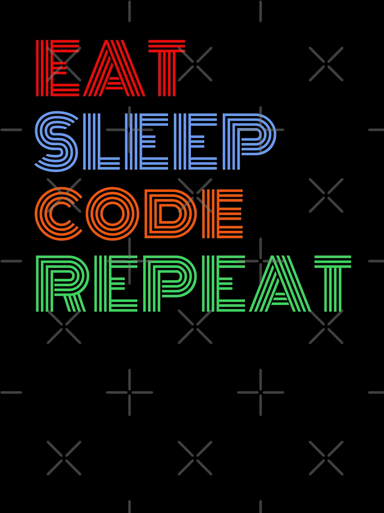 Thumbnail 7 of 7, Oversized T-Shirt, Eat Sleep Code Repeat JavaScript Programming designed and sold by Sour Soul.