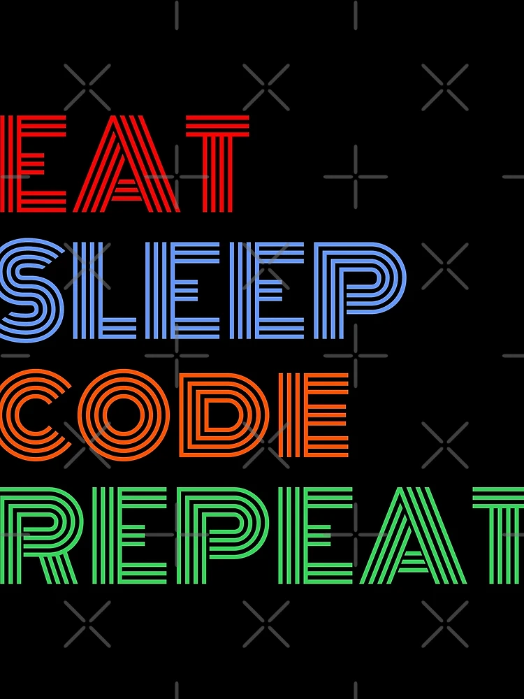 Thumbnail 3 of 3, Scarf, Eat Sleep Code Repeat JavaScript Programming designed and sold by Sour Soul.