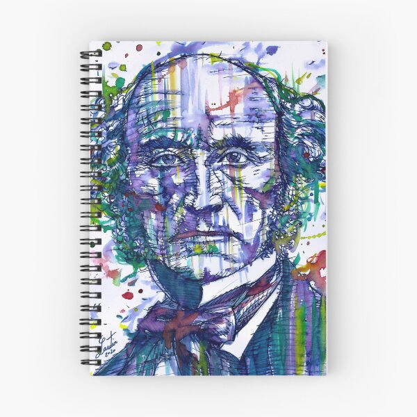 Item preview, JOHN STUART MILL watercolor and ink portrait designed and sold by lautir.
