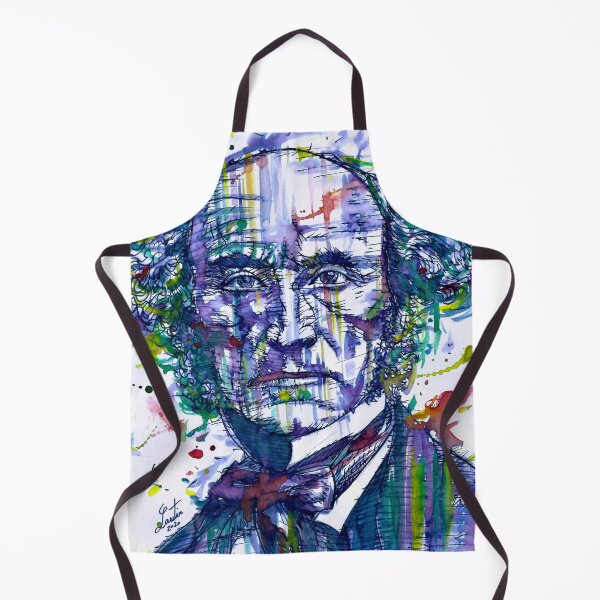 Item preview, JOHN STUART MILL watercolor and ink portrait designed and sold by lautir.