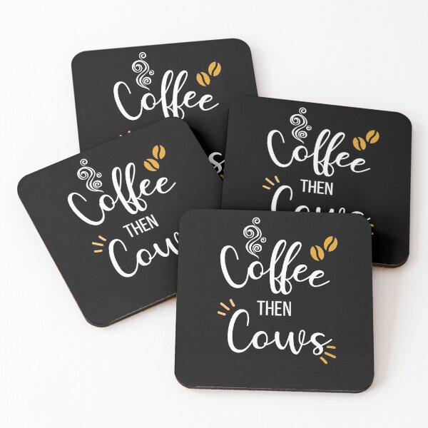 Item preview, Coffee Then Cows Funny designed and sold by The Little Wood Cottage.