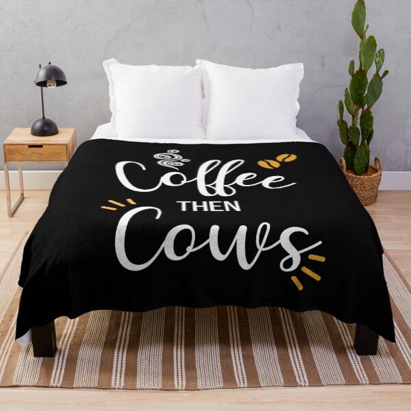 Item preview, Coffee Then Cows Funny designed and sold by The Little Wood Cottage.