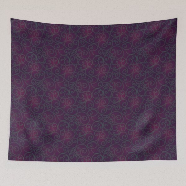 Item preview, Swirly Green, Pink and Purple Pattern designed and sold by nutmegfairy.