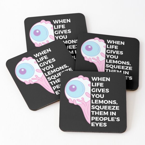 Item preview, When life gives you lemons, squeeze them in peoples’ eyes | Witty | Funny designed and sold by FitBeast.