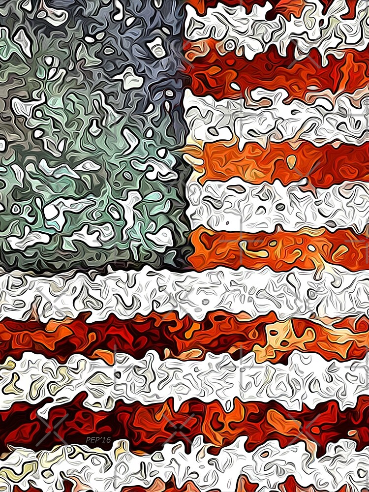 American Flag Abstract by morningdance