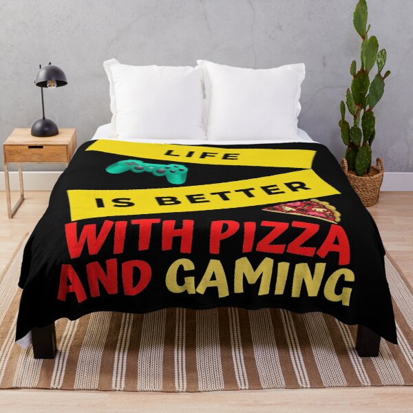Item preview, Life Is Better With Pizza And Gaming designed and sold by TeesFashion.