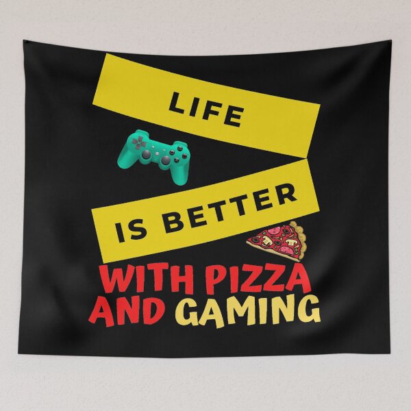 Item preview,  Life Is Better With Pizza And Gaming designed and sold by TeesFashion.