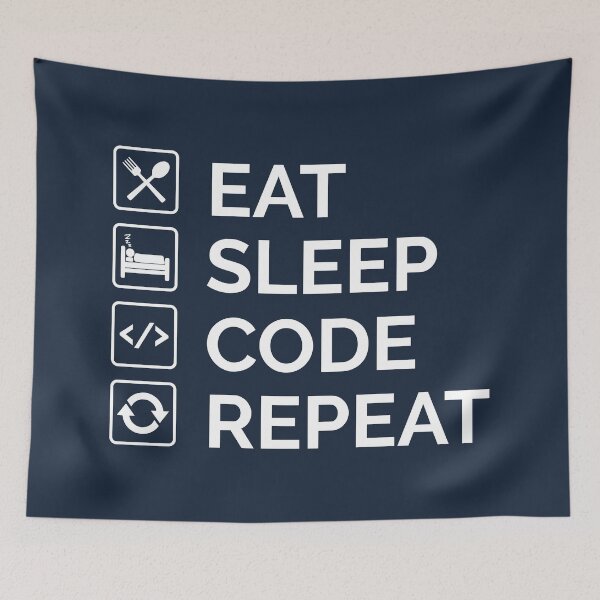 Item preview, Eat Sleep Code Repeat Swift Coding designed and sold by Sour Soul.