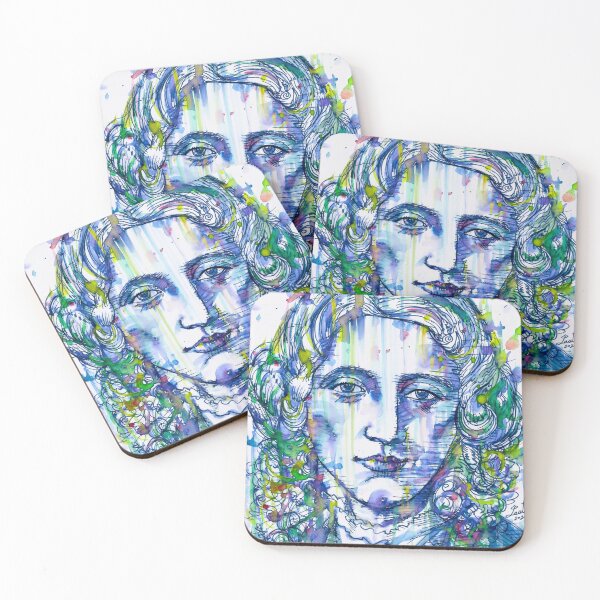 Item preview, HARRIET BEECHER STOWE watercolor and ink portrait designed and sold by lautir.