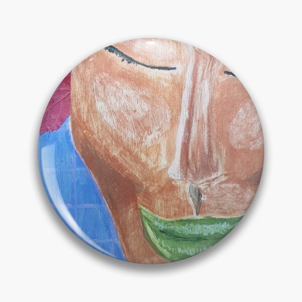 Artikelvorschau, Frau mit Blättern, Acrylmalerei auf Holz entworfen und verkauft von Joie-et-Poesie.