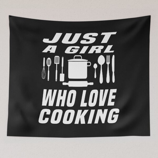 Item preview, Just A Girl Who Love Cooking designed and sold by ibrastore.