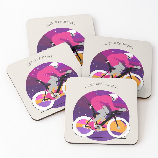 Item preview, Just Keep Biking Creative Design designed and sold by benarik.